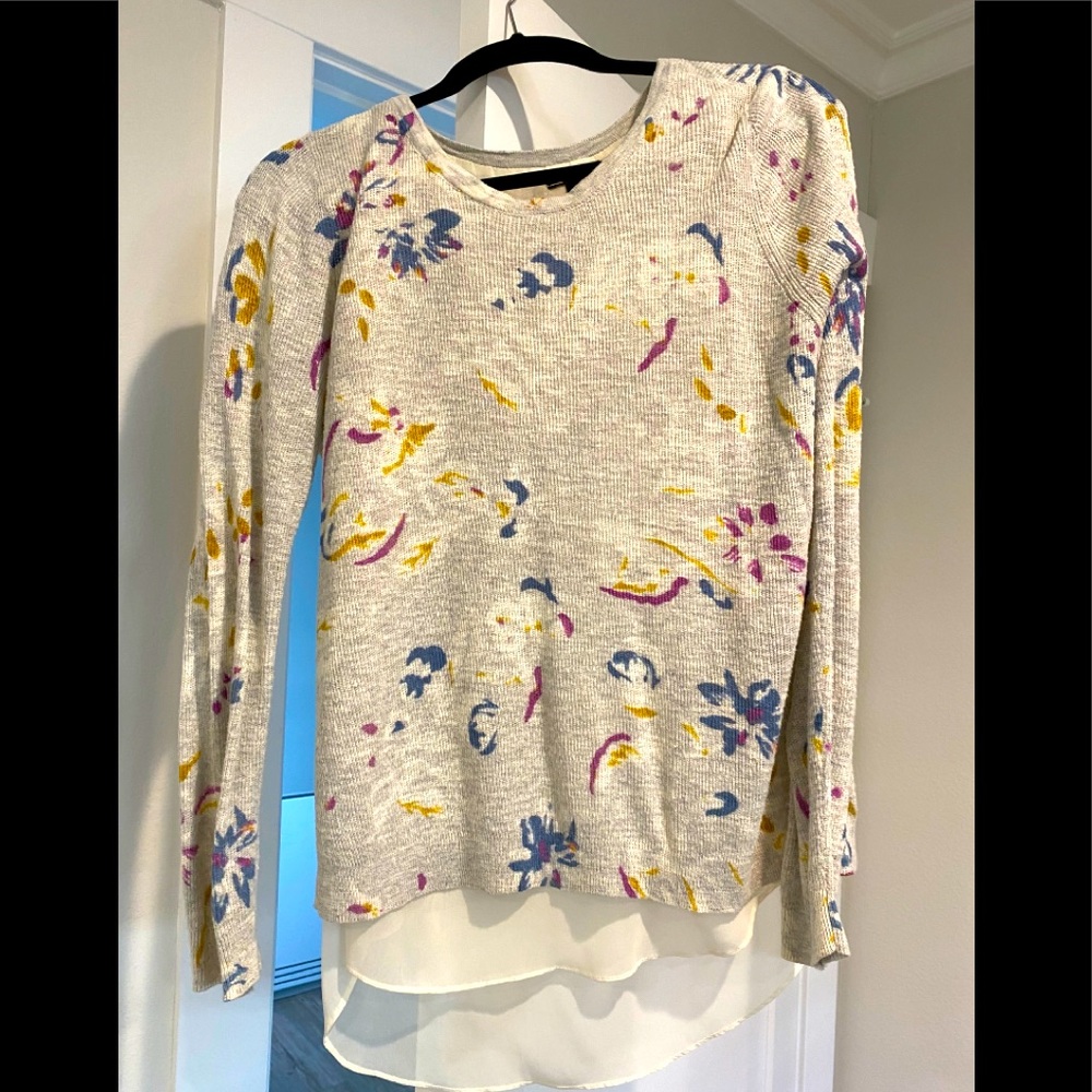 Lucky Brand sweater, sheer peekaboo back